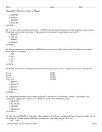 Finance Chapter 5 Ira Account For You Each Your Last