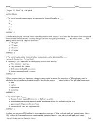 Finance Chapter 12 This Longterm debt Issue Will Yield 12 The