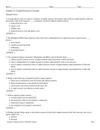 Finance Chapter 13 What The Present Value The Tax Shield
