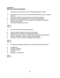 Chapter 4 The Following Statements About The