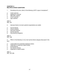Chapter 13 Service Recovery Effort The Employee