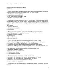 Business Communication Chapter 03 This Landmark Media Regulation Eased Media Ownership