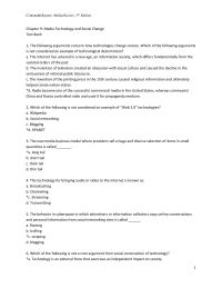 Business Communication Chapter 09 The Following Arguments Concern How Technologies Change