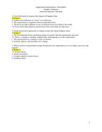 Chapter 04 Force Field Analysis Assumes That Change Will