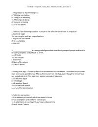 Sociology Chapter 03 Prejudice Discrimination As Thinking Feeling Acting Behaving