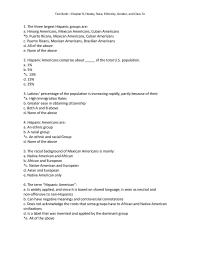 Sociology Chapter 08 The Three Largest Hispanic Groups Are Hmong