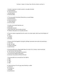 Sociology Chapter 12 Gender Genders Which Person Sexually Attracted Sexual