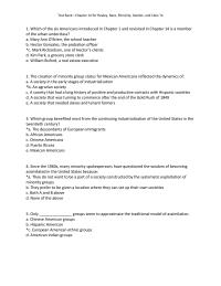 Sociology Chapter 14 Which The Six Americans Introduced And