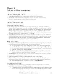 Speech Chapter 6 Homework Culture And Communication Hapter Objectives