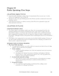 Speech Chapter 12 Homework Workplace Knack For Public Speaking Sought after Skill