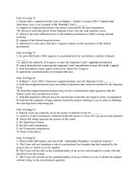 Constitutional Law Chapter 3 Justice Storys Opinion For The Court Martin