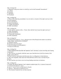 Constitutional Law Chapter 16 Substantive Due Process Draws What Key Word