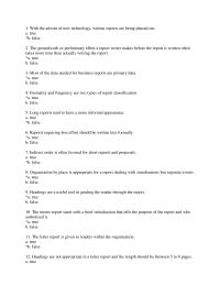 Chapter 8 With The Advent New Technology Written Reports