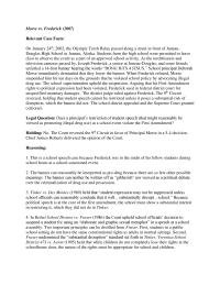 Chapter 5 Morse Vs Frederick 2007 Relevant Case Facts