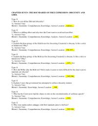 Chapter 7 How You Define Libel And Obscenity Answers