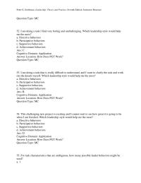 Chapter 6 That best fits the followers’ needs and the type