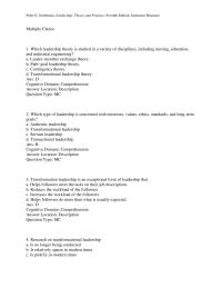 Chapter 8 Leadership question Type Mc28 The Full Range Model