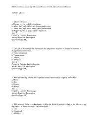 Chapter 11 This Example Which Adaptive Leader Behavior Identify