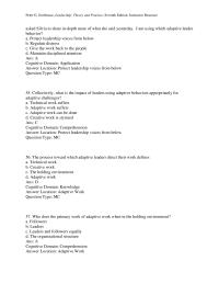Chapter 11 Location Description question Type Tf82 Adaptive Leadership Stresses