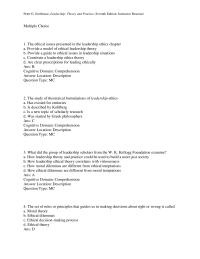 Chapter 13 This Concept Also Part Which Leadership Theory