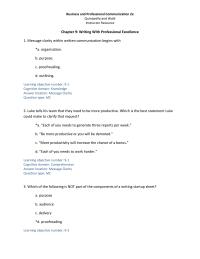 Business Communication Chapter 09 Message Clarity Within Written Communication Begins With
