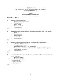Banking Chapter 3 Depository Institutions Include Savings And Loans Associations