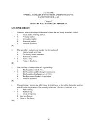 Banking Chapter 7 Financial Markets Dealing With Financial Claims That