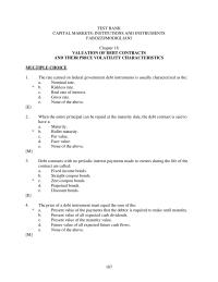 Banking Chapter 18 The Rate Earned Federal Government Debt Instruments