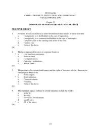 Banking Chapter 23 Preferred Stock Classified Senior Instrument That Holders