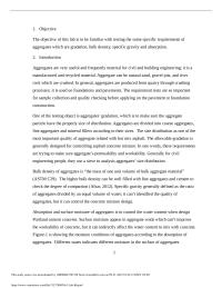 The testing method of aggregates