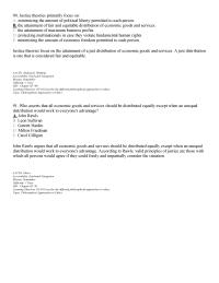 International Business Chapter 5 Justice Theories Primarily Focus On Minimizing