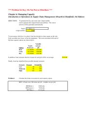 Management Chapter 6 Homework In addition, Scott estimates that the revenue for each