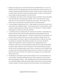 Management Chapter 6 Homework Learning Productivity And Effective Capacity Are All