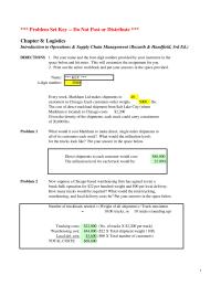 Management Chapter 8 Homework Now suppose a Chicago-based warehousing firm
