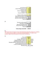 Management Chapter 11 Homework Safety Stock Weeks Monitors&nbsp;