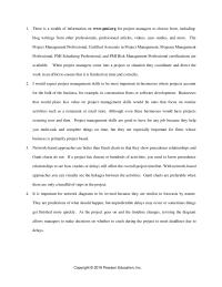 Management Chapter 14 Homework Network based Approaches Are Better Than Gantt Charts