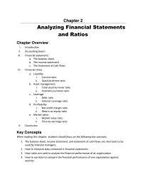 Marketing Chapter 2 Homework This Repeatedly States That Financial Ratios