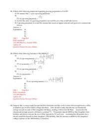 Chapter 04 A Perpetuity Stream Equal Cash Flows