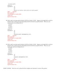 Chapter 11 The Risk Premium Security Determined Its