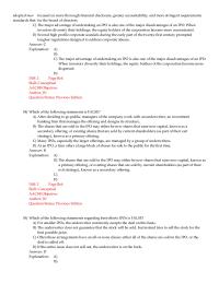 Chapter 14 Which of the following statements is FALSE?
