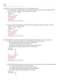 Chapter 20 Exam name true false Write T The Statement True And