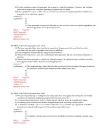 Chapter 24 Because leasing is a form of financing