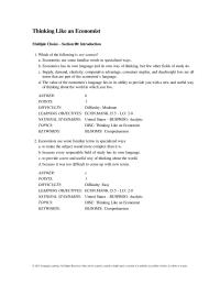 Economics Chapter 2 The scientific method isa. the use of modern technology to understand&nbsp;