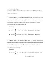 Economics Chapter 15 Homework&nbsp;A Permanent Shock to the Home Money Supply Figure 15-12