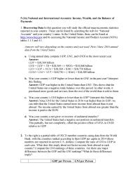 Economics Chapter 16 Homework What does this imply about net factor income from abroad in each