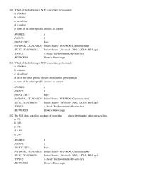 Business & Finance Chapter 18 Which of the following is NOT a securities professional