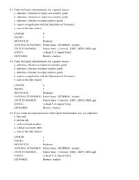 Business & Finance Chapter 22 If you violate the export provisions of the Export Administration&nbsp;