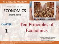 GREGORY MANKIW PRINCIPLES OF ECONOMICS Chap 1