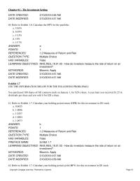 Investments & Securities Chapter 1 Determinants Required Rates Return question