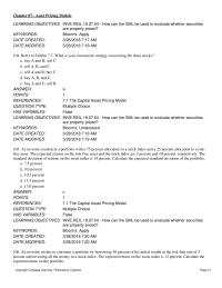 Investments & Securities Chapter 7 Apt Invalid Because Securitys Unsystematic Component Would